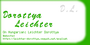 dorottya leichter business card